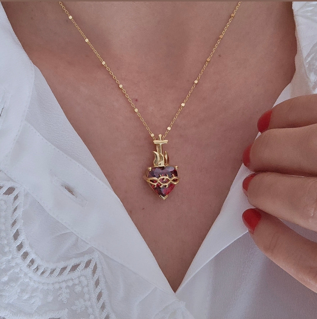 COLLAR SAGRADO CORAZON DE JESUS + ENVIO GRATIS 🎁