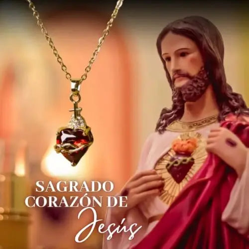 COLLAR SAGRADO CORAZON DE JESUS + ENVIO GRATIS 🎁