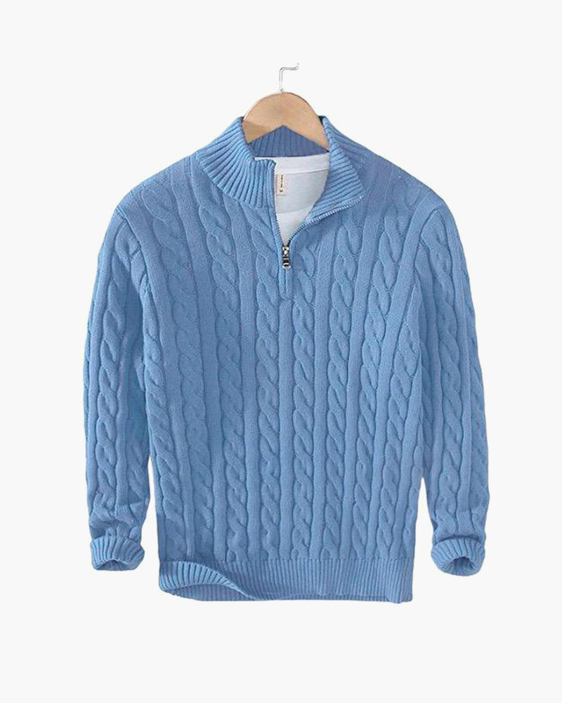 Zipped Light Sweater