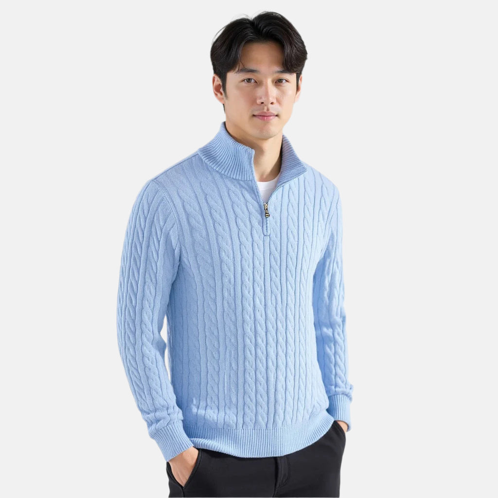 Zipped Light Sweater