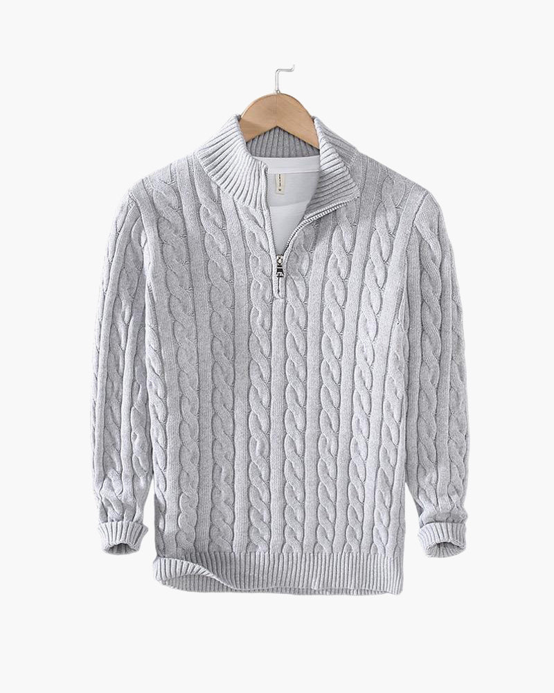 Zipped Grey Sweater
