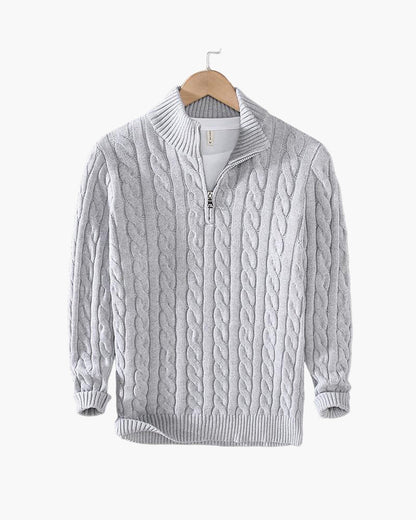 Zipped Grey Sweater