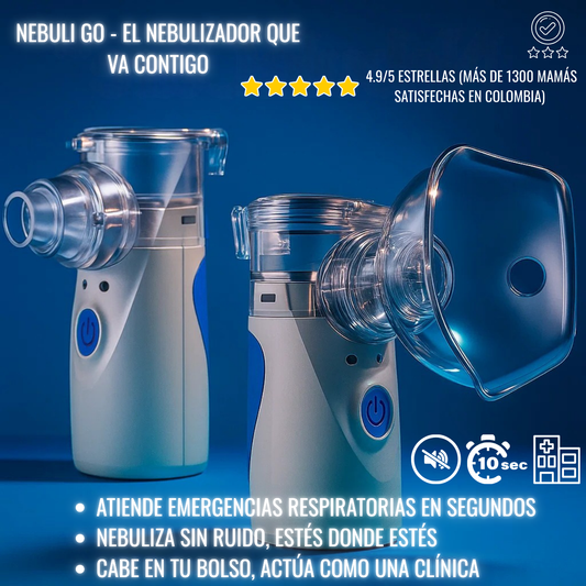 NebuliGo™ Nebulizador Portátil Pediátrico + ENVIO GRATIS 🎁
