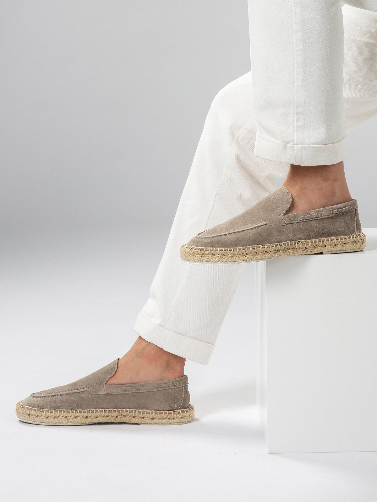 LIGHT GREY CAPRI ESPADRILLE
