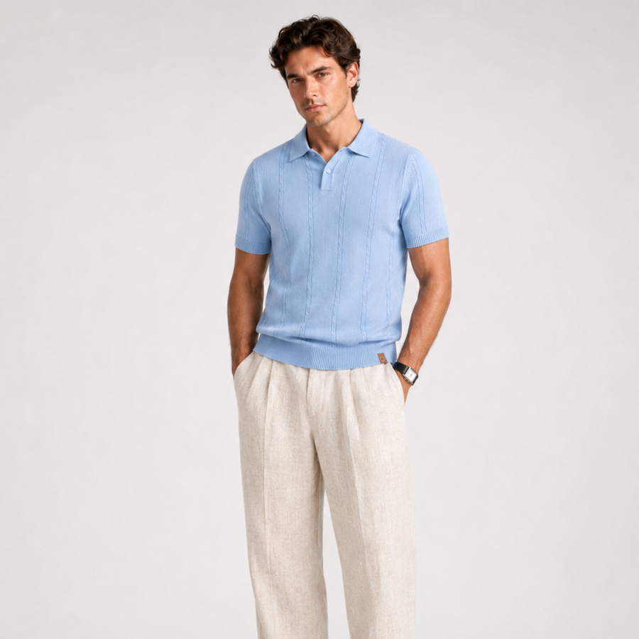 ESSENTIAL SEA BLUE POLO - second view